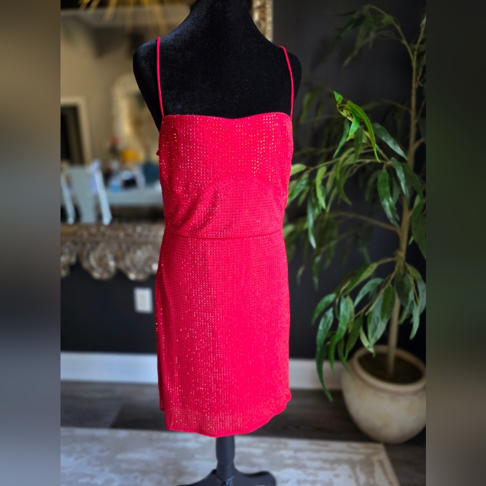 Women’s Fuchsia Sequin Slip Dress
